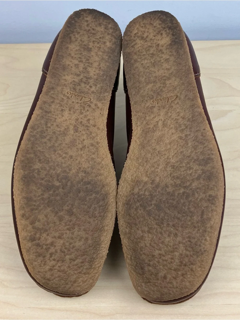 Clarks Men’s Size 7.0 M Shacre II Run Brown Leather Chukka Wallabee Oxfords
